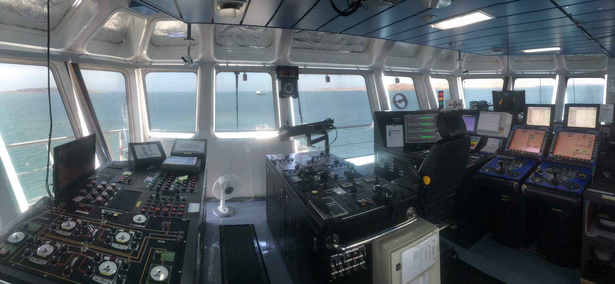 View from the Bridge of a ship